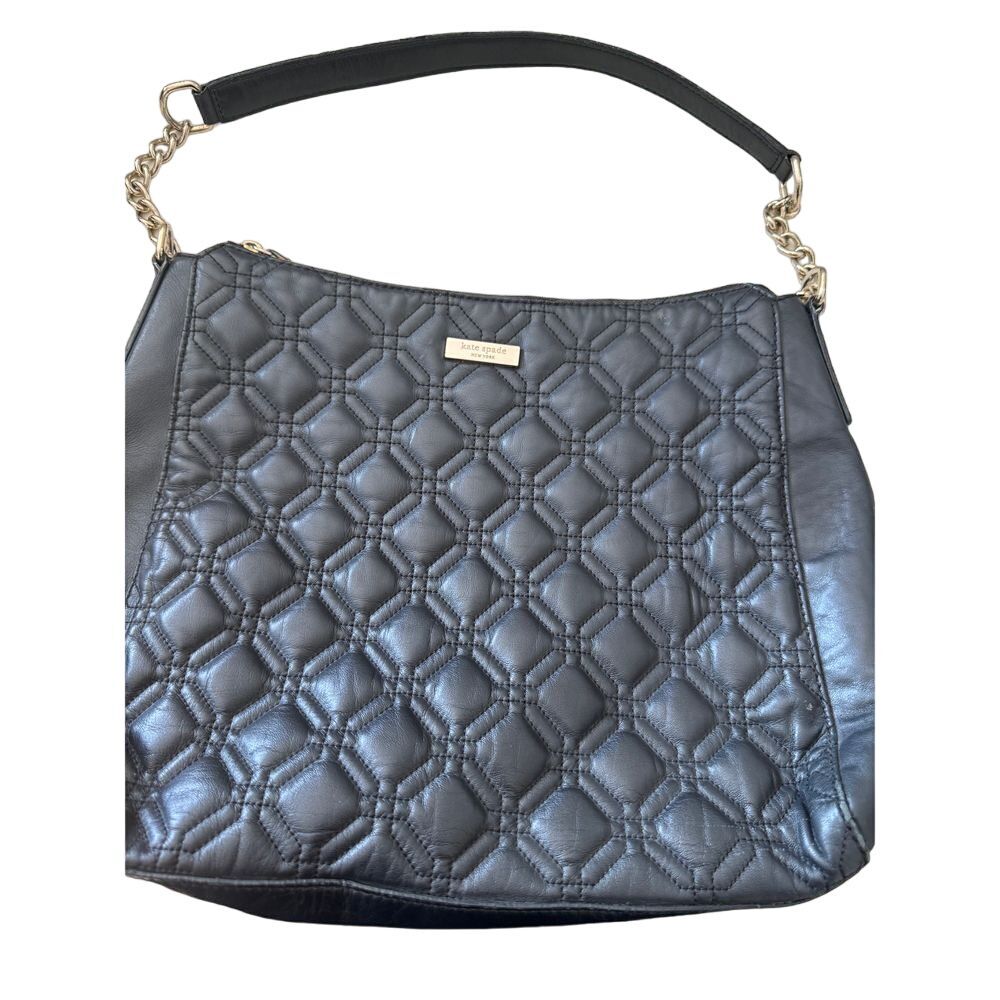 Kate‎ Spade Quilted Leather Gold Chain Shoulder Bag